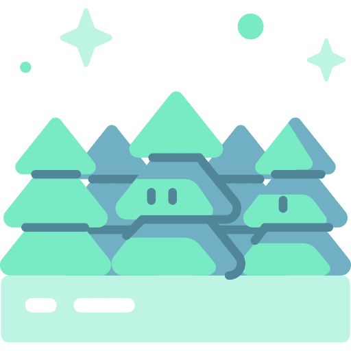 Forest forest woodland landscape icon