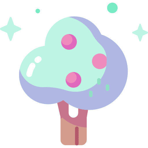 Tree botanic tree fruit icon