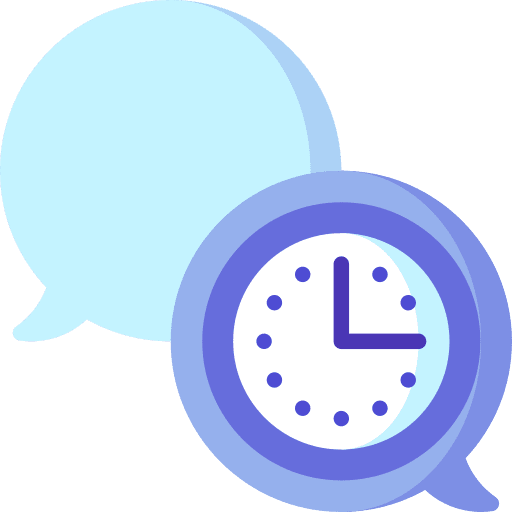 Coordination speech bubble communications project icon