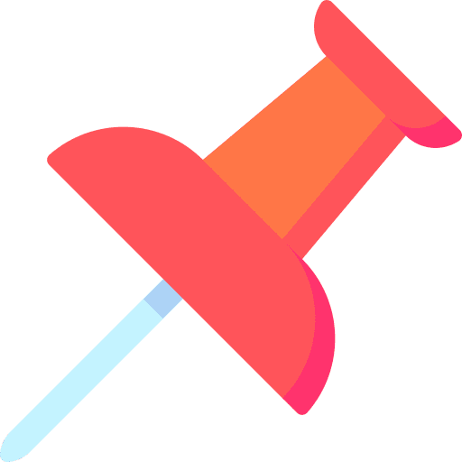 Push pin miscellaneous office material school material icon