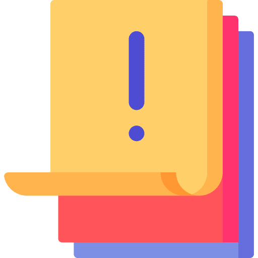 Sticky notes miscellaneous education important icon