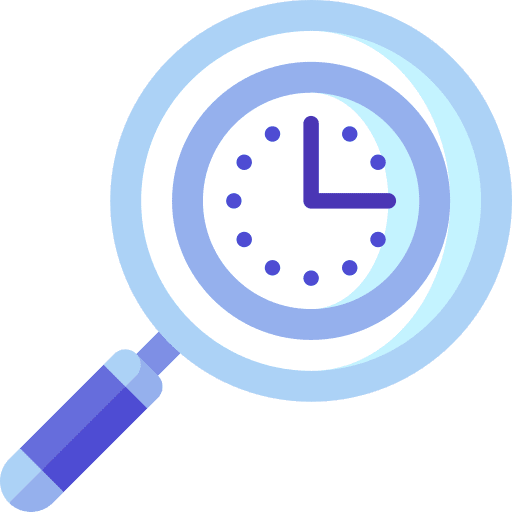 Analysis analysis loupe time management icon Analysis analysis loupe time management icon