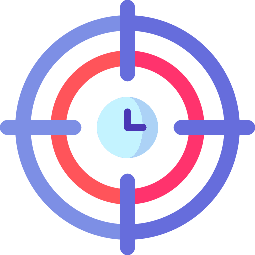 Focus time check verification time and date icon Focus time check verification time and date icon