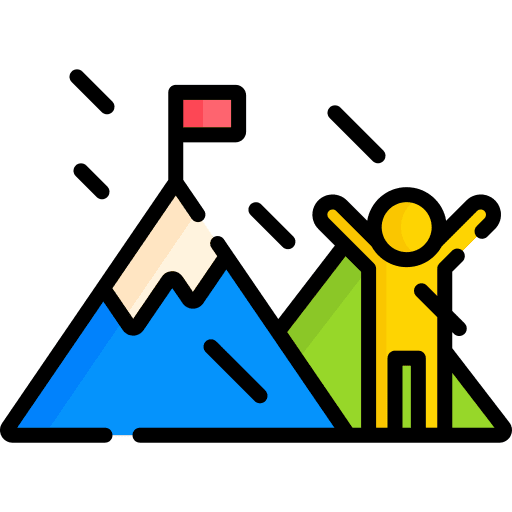 Objective achive people accomplishment icon Objective achive people accomplishment icon