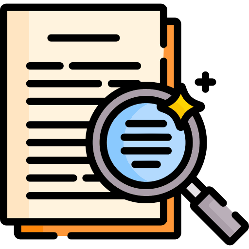 Transparency search magnifying glass loupe icon