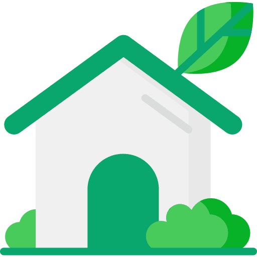 Eco home ecology and environment architecture and city eco house icon