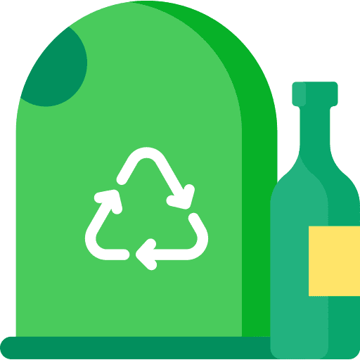 Glass container sustainability ecologism container icon