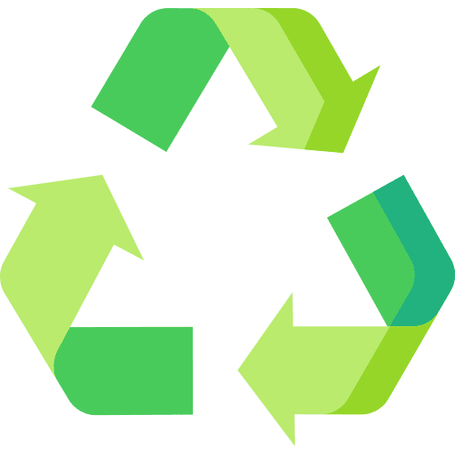 Recycle symbol arrow container signs icon