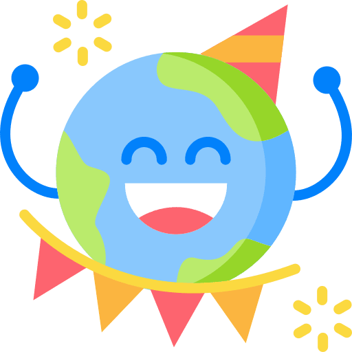 Earth day ecology and environment earth day birthday icon