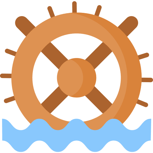 Mill farming and gardening water farming icon