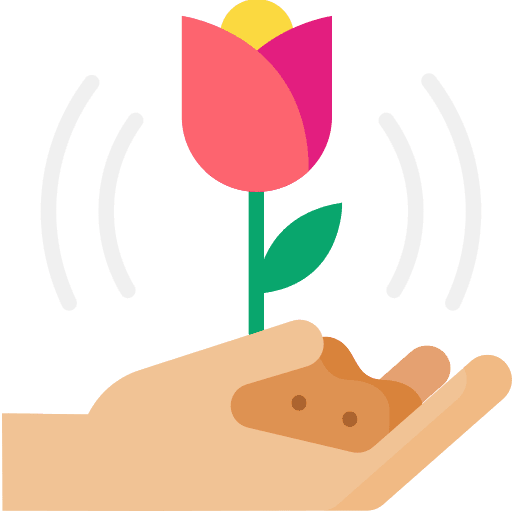 Rose nature flower growing seed icon