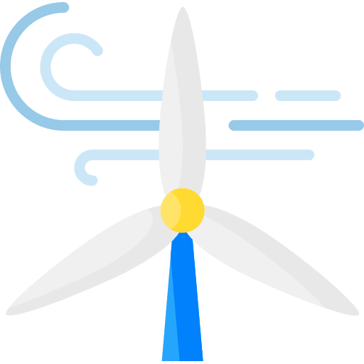 Wind turbine green energy architecture sustainability icon