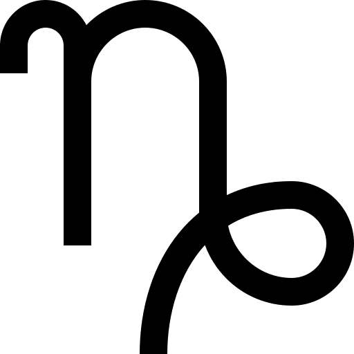 Capricorn signs shapes and symbols capricorn icon