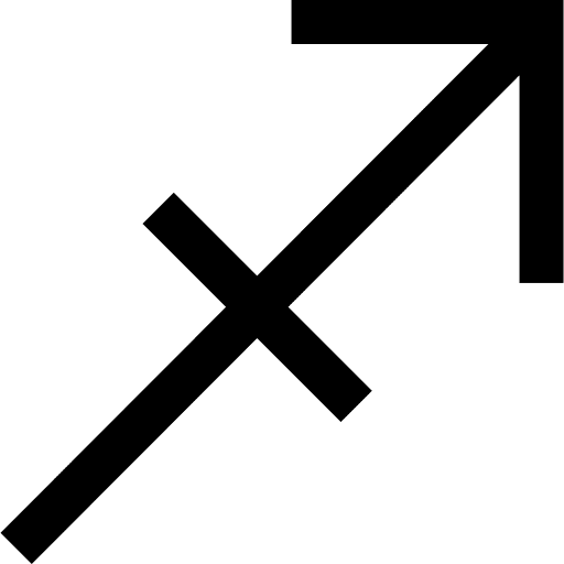Sagittarius astrology constellation zodiac icon