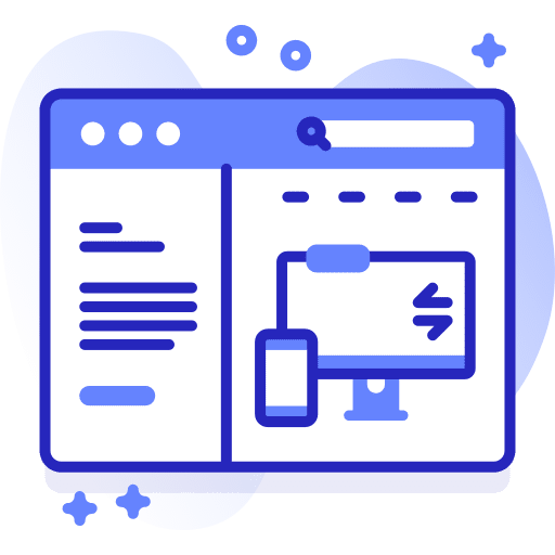 Responsive design responsive modern screen seo and web icon