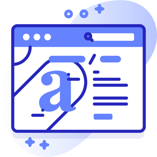 Web design browser page landing page icon Web design browser page landing page icon