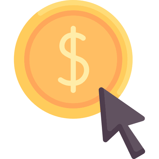 Dollar cursor money dollar coins icon Dollar cursor money dollar coins icon