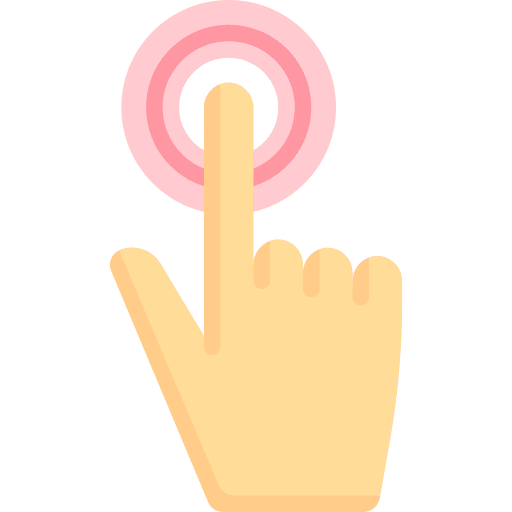 Touch trigger hands and gestures gestures icon
