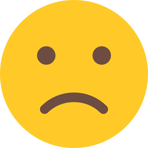 Sad sad feelings emoji icon