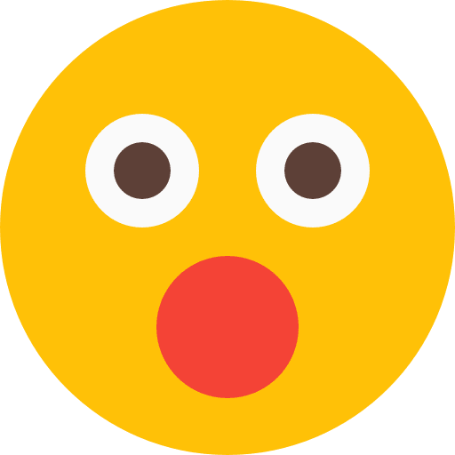 Shocked feelings smileys emoji icon