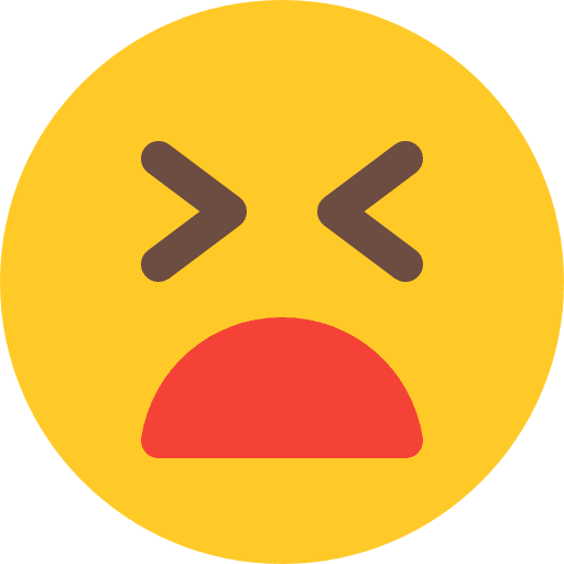 Anguish anguish feelings emoticons icon