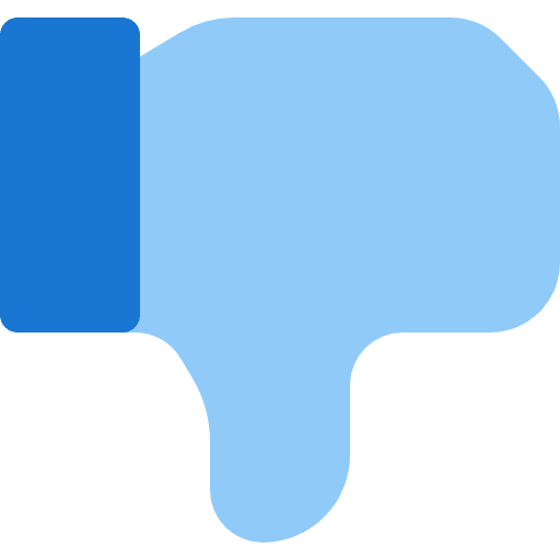 Dislike smileys hand thumb down icon