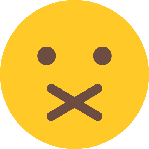 Muted emoticons emoji faces icon