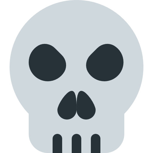 Skull emoji smileys kill icon
