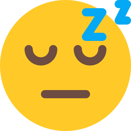Sleeping feelings smileys emoticons icon