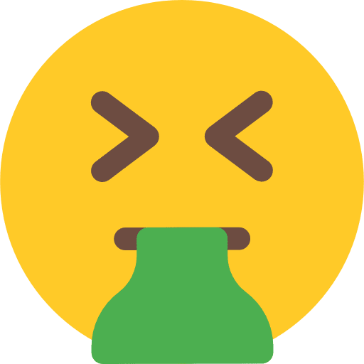 Vomiting emoticons feelings smileys icon