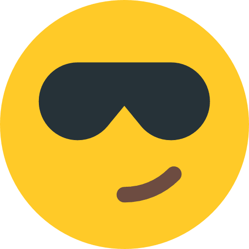 Cool cool feelings emoji icon