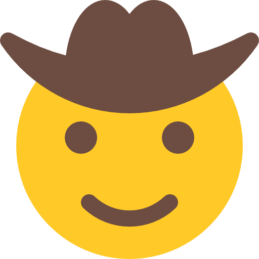 Cowboy emoticons feelings smileys icon