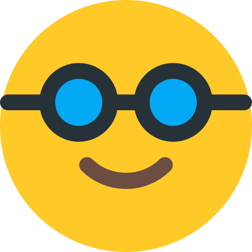 Nerd smileys nerd emoji icon