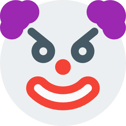 Clown avatar circus people icon