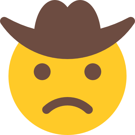 Cowboy smileys cowboy emoji icon