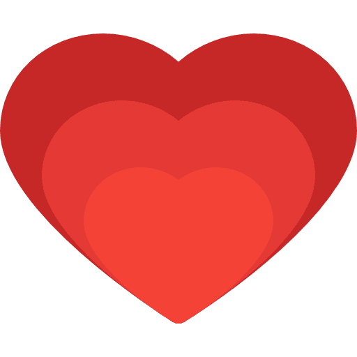 Heart shapes like smileys icon