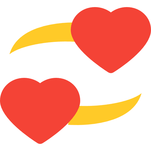 Heart smileys loving lover icon
