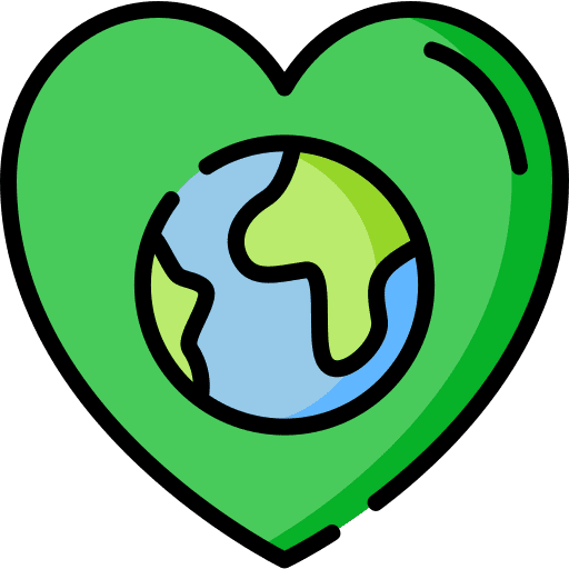 Heart heart shaped earth heart icon