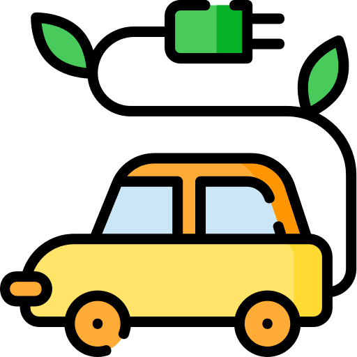 Electric car electric vehicle wire electric car icon Electric car electric vehicle wire electric car icon