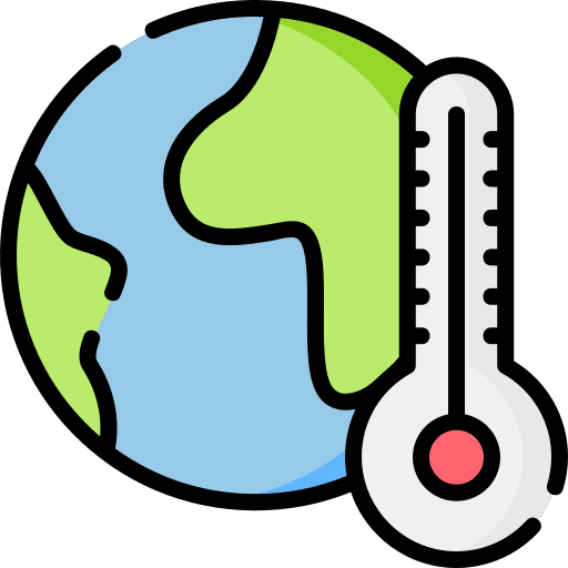 Global warming weather ecology and environment temperature icon Global warming weather ecology and environment temperature icon