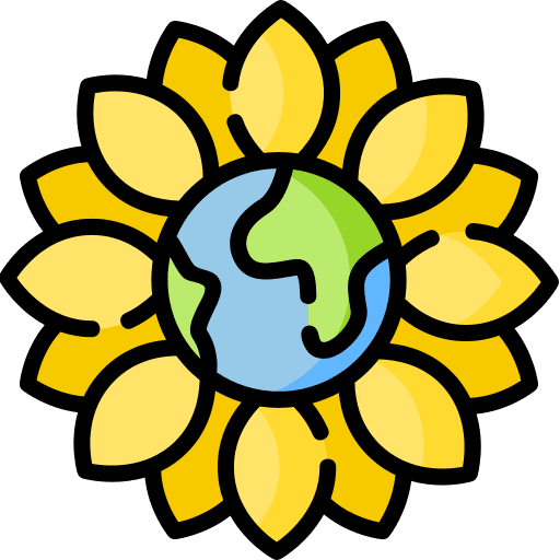 Green earth green earth world flower icon Green earth green earth world flower icon