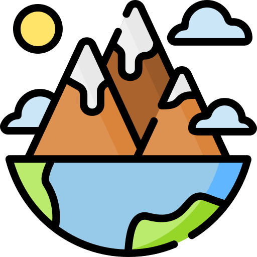 Landscape altitude mountain view ecology and environment icon Landscape altitude mountain view ecology and environment icon