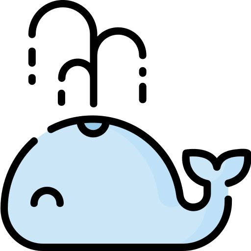 Whale wildlife sea life zoo icon Whale wildlife sea life zoo icon