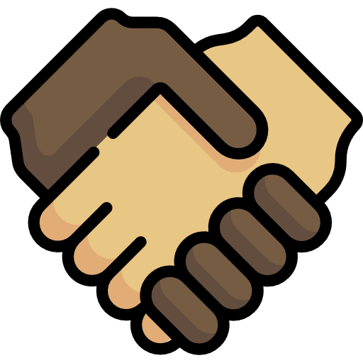 Cooperate agreement cooperate handshake icon