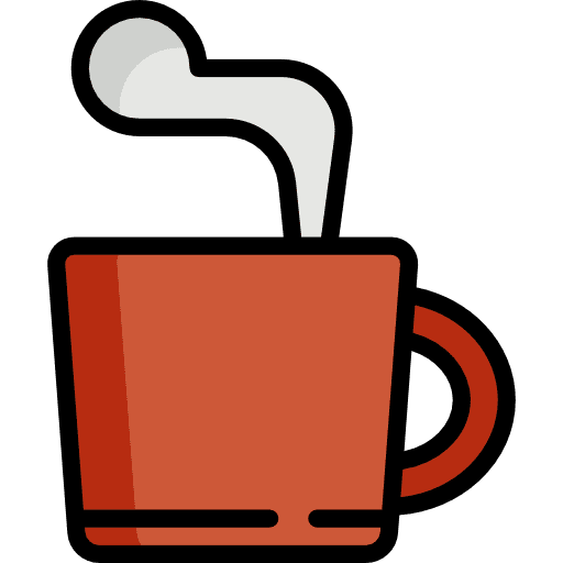 Coffee food and restaurant hot rounded icon Coffee food and restaurant hot rounded icon