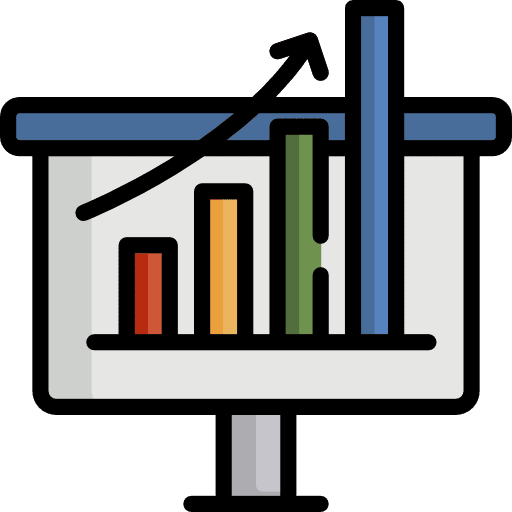 Diagram performance benefits statistics icon Diagram performance benefits statistics icon