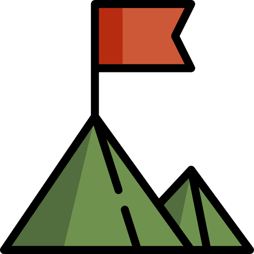 Goal landscape goal mountain icon Goal landscape goal mountain icon