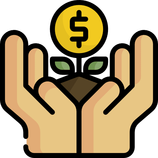 Growth business business and finance investment icon Growth business business and finance investment icon