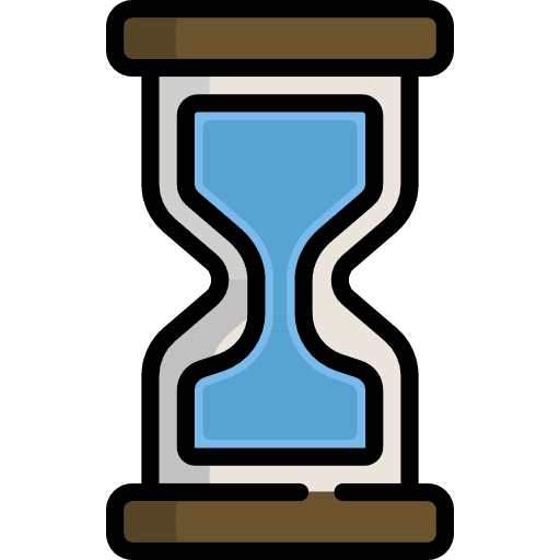Hourglass clock long time hourglass icon