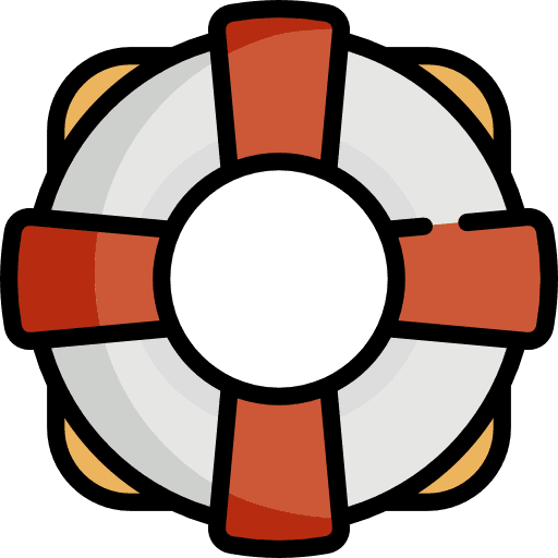 Lifebuoy marketing security seo and web icon